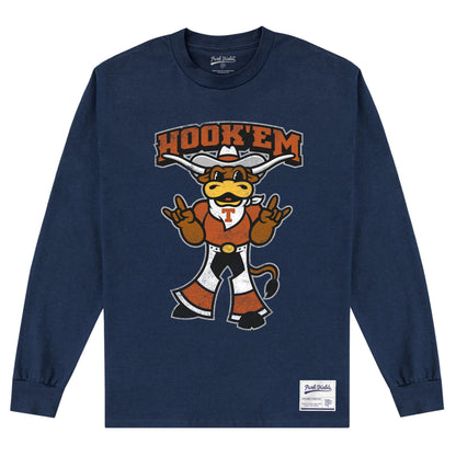 Sport Dark Navy - Front - Texas University Unisex Adult Long-Sleeved T-Shirt