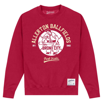 Maroon - Front - Park Fields Unisex Adult Bronx Sweatshirt