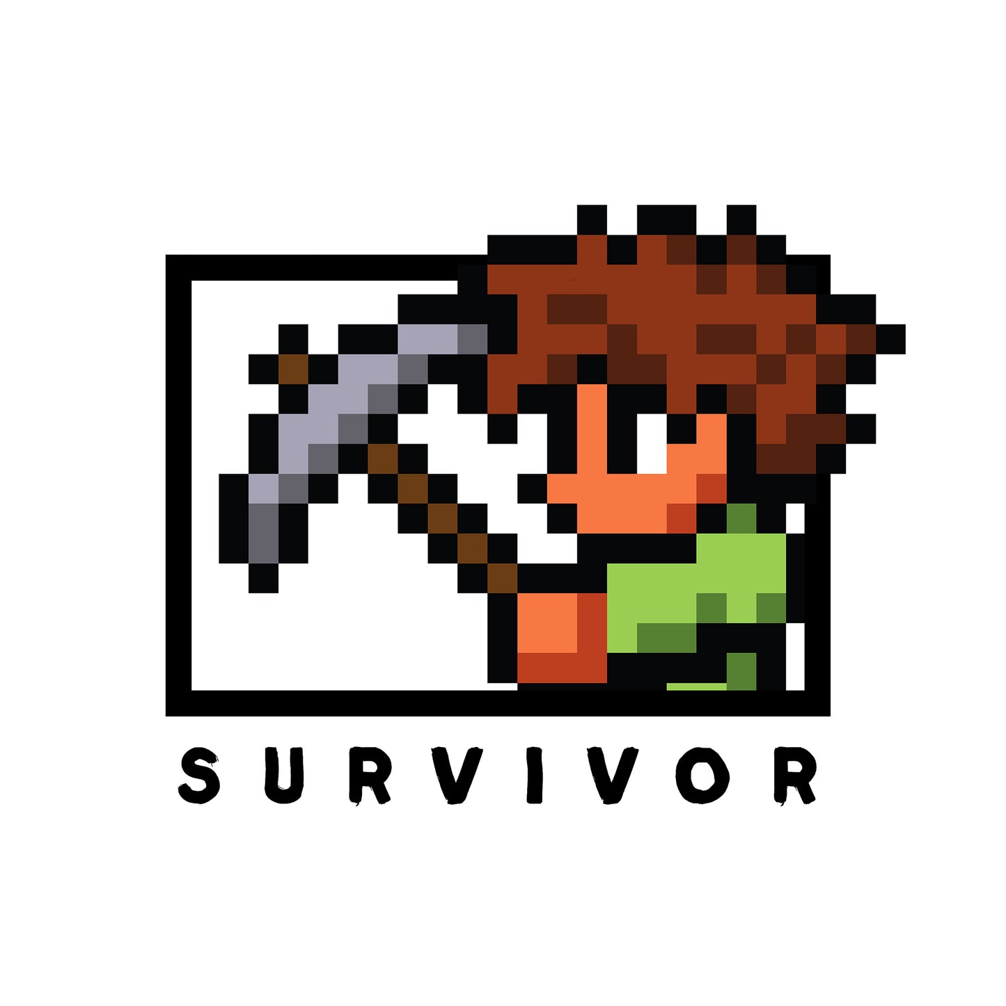 Heather Grey - Side - Terraria Unisex Adult Survivor Sweatshirt