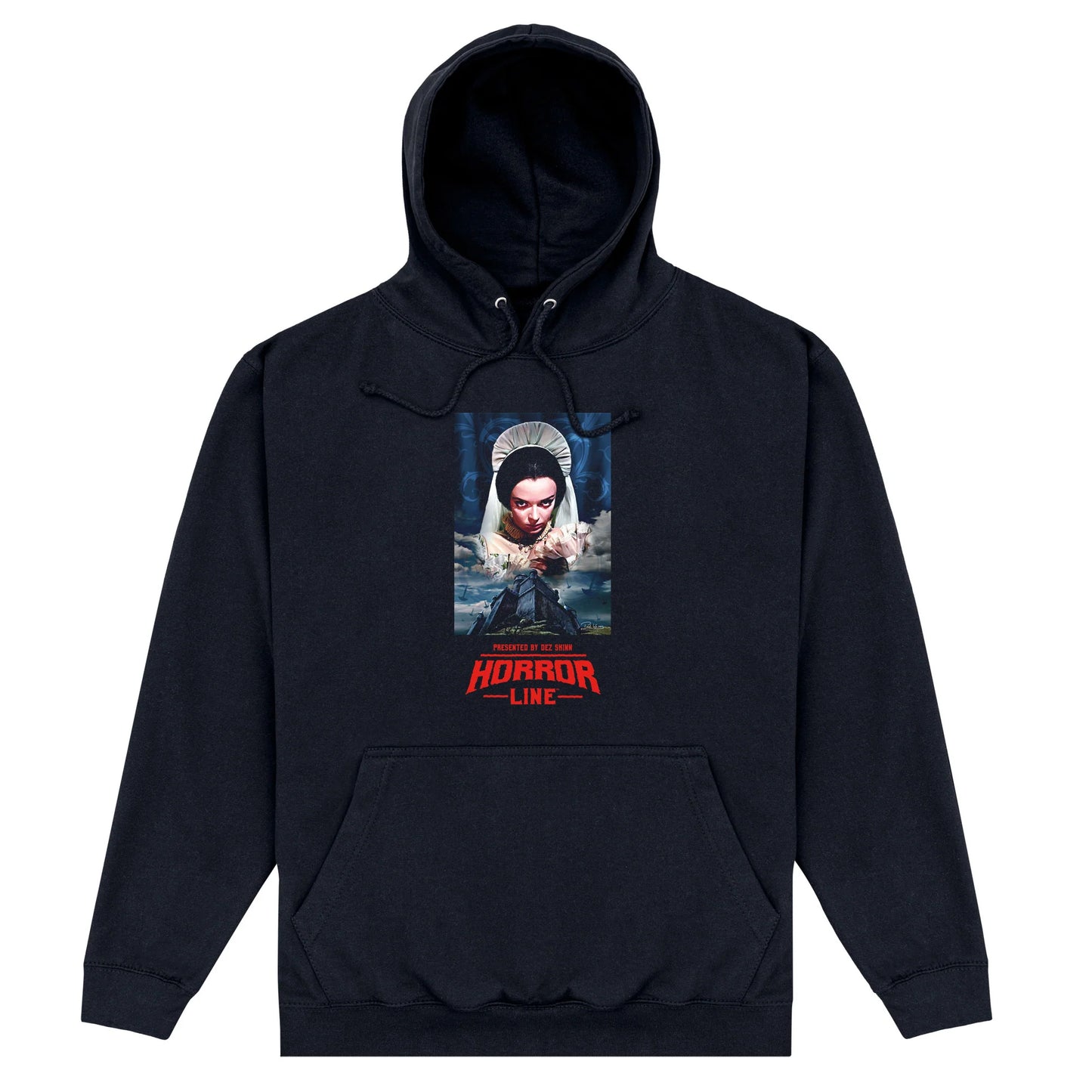 Black - Front - Horror Line Unisex Adult Watts Bride Hoodie