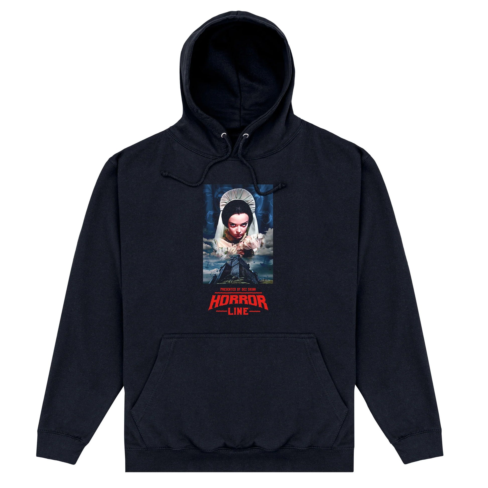 Black - Front - Horror Line Unisex Adult Watts Bride Hoodie