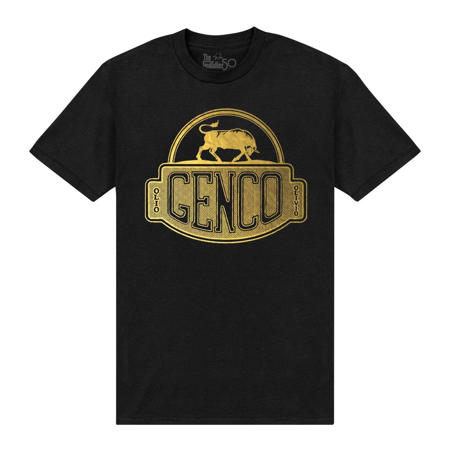 Black - Front - The Godfather Unisex Adult Genco Olive Oil Limited Edition Oversized T-Shirt