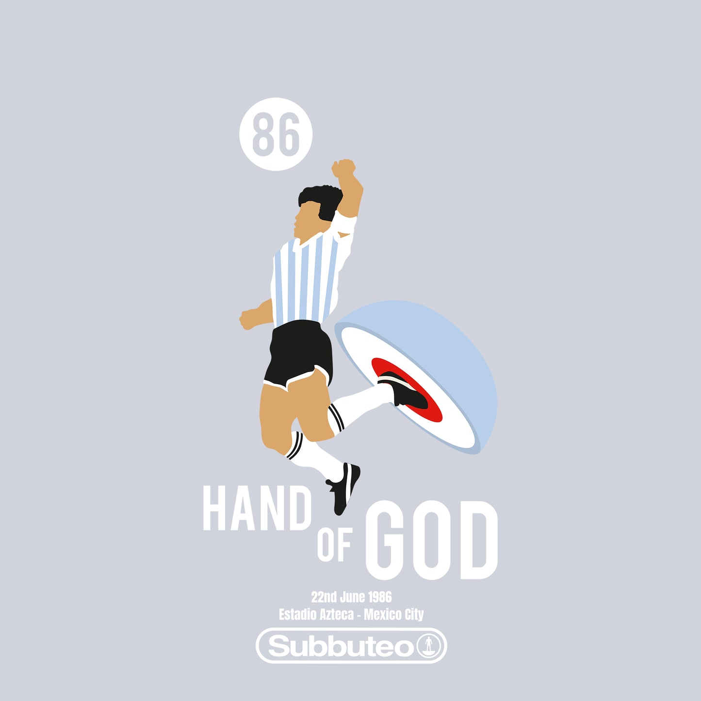 Heather Grey - Side - Subbuteo Unisex Adult Hand Of God Sweatshirt