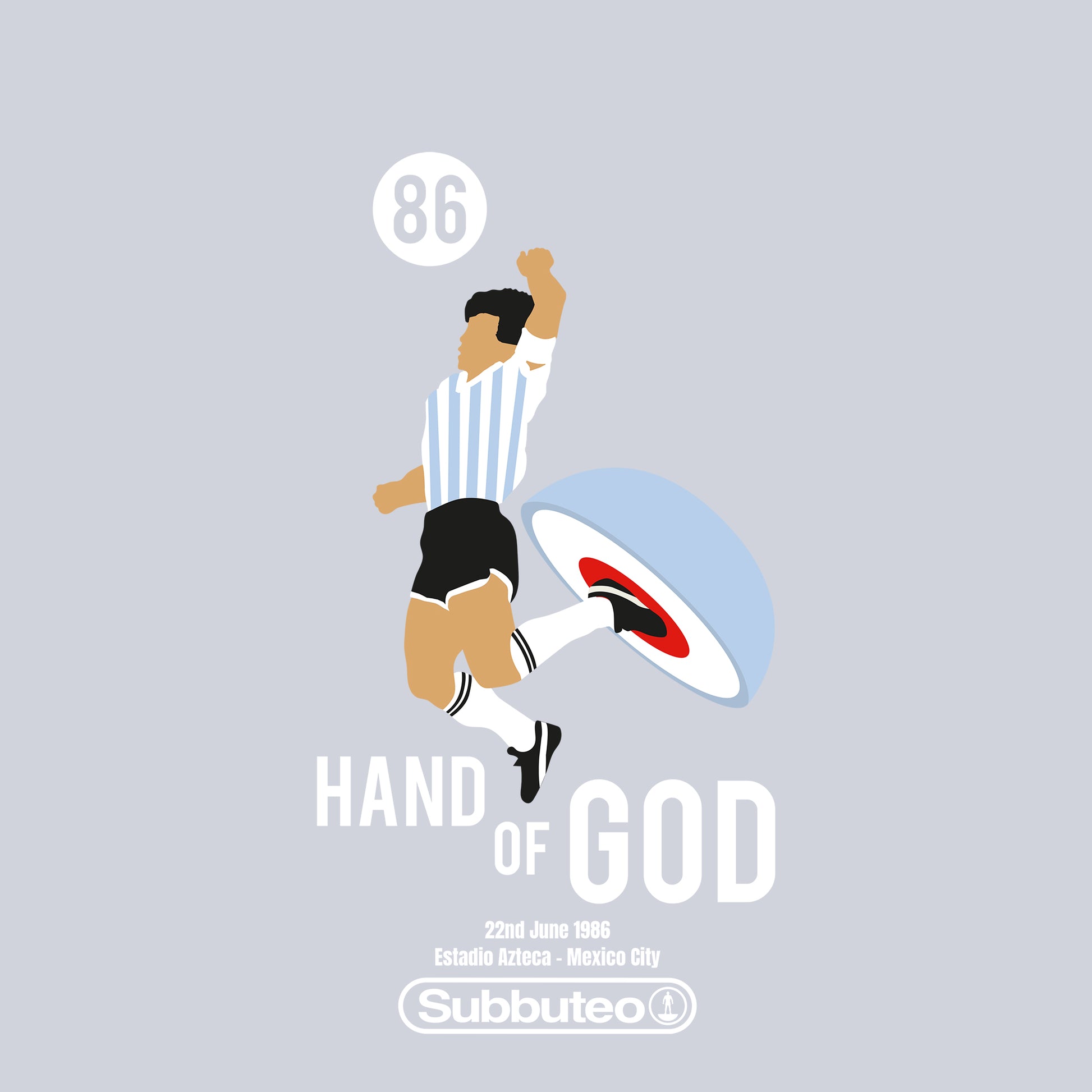 Heather Grey - Side - Subbuteo Unisex Adult Hand Of God Sweatshirt
