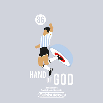 Heather Grey - Side - Subbuteo Unisex Adult Hand Of God Sweatshirt
