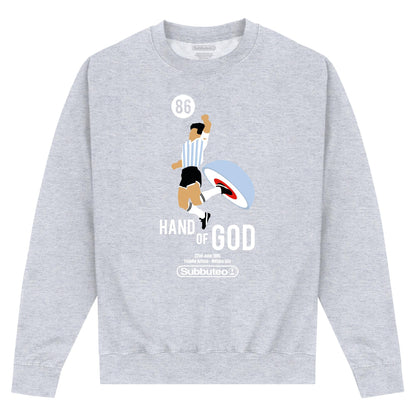Heather Grey - Front - Subbuteo Unisex Adult Hand Of God Sweatshirt