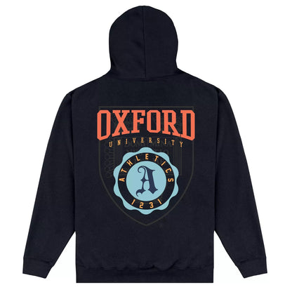 Black - Back - University Of Oxford Unisex Adult Athletics Hoodie