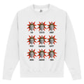 White - Front - Elf Unisex Adult Moods Sweatshirt