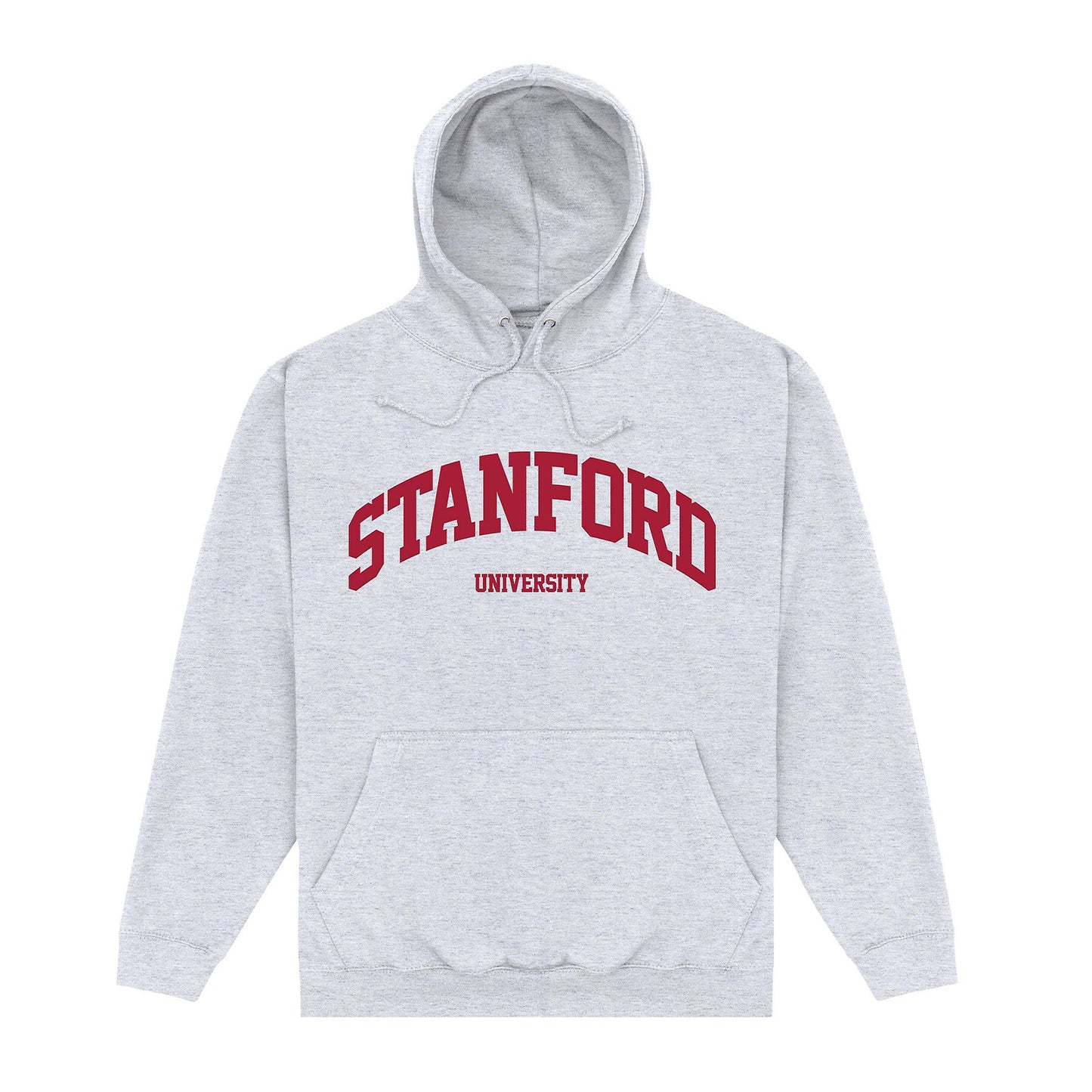 Grey - Front - Stanford University Unisex Adult Script Hoodie
