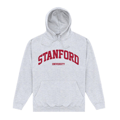 Grey - Front - Stanford University Unisex Adult Script Hoodie