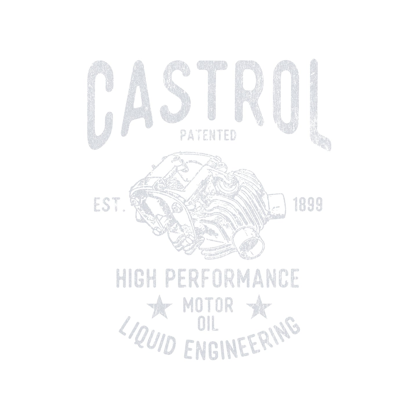 Royal Blue - Back - Castrol Unisex Adult Motor Oil Hoodie