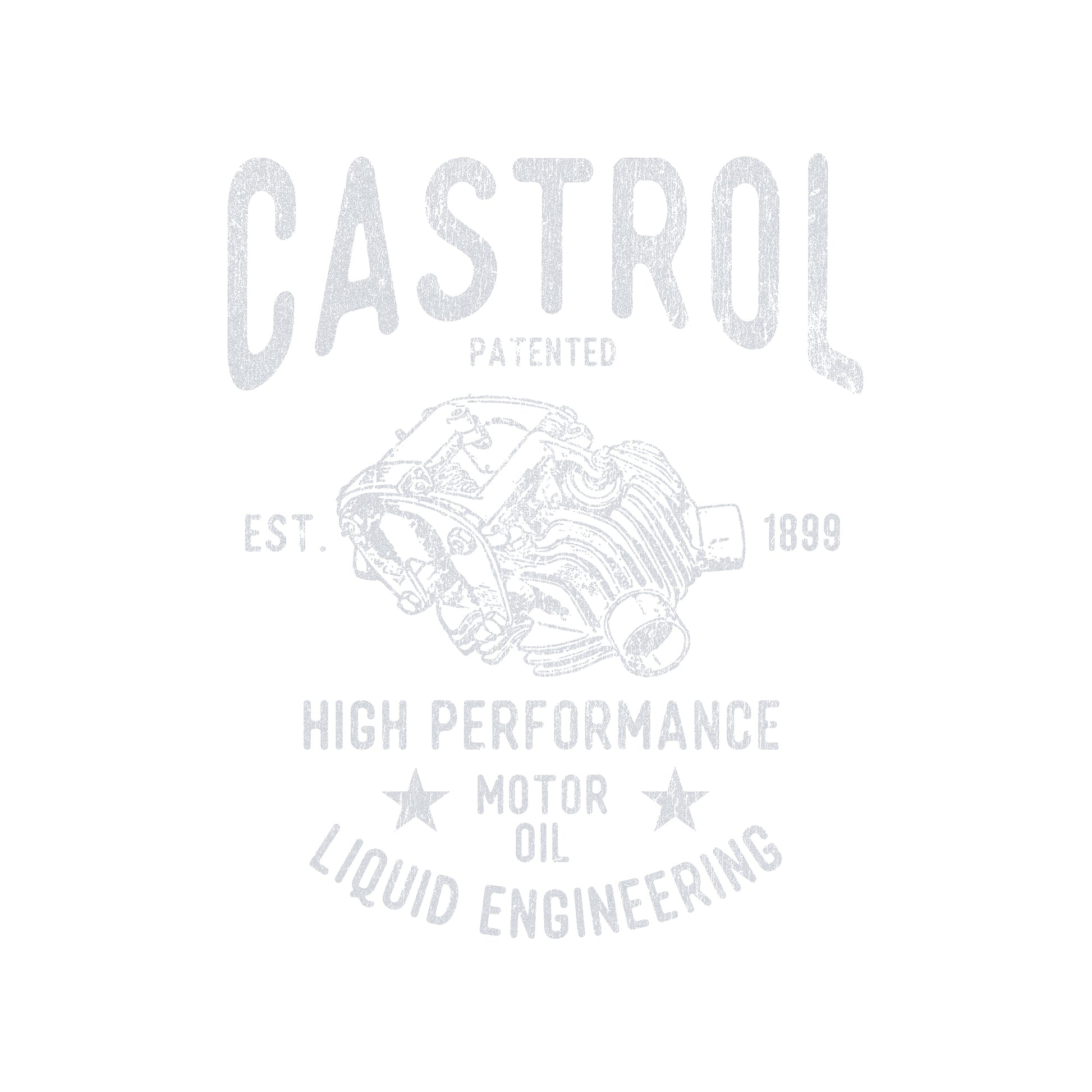 Royal Blue - Back - Castrol Unisex Adult Motor Oil Hoodie