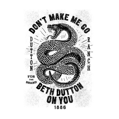 White - Side - Yellowstone Unisex Adult Don´t Make Me Sweatshirt