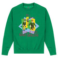 Kelly Green - Front - Elf Unisex Adult Ninny Muggins Retro Sweatshirt