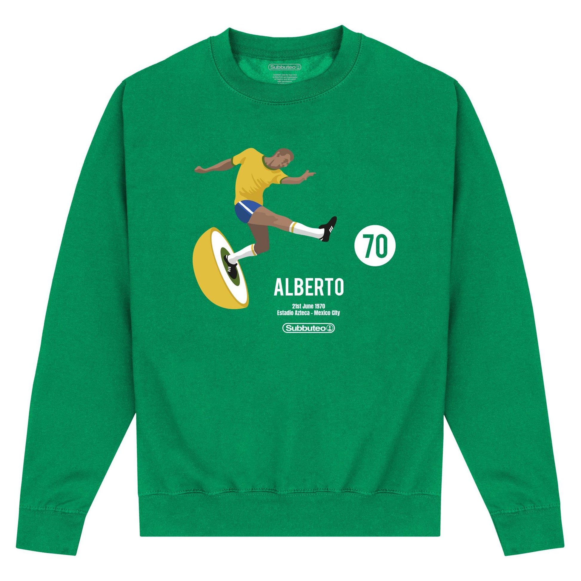Kelly Green - Front - Subbuteo Unisex Adult Alberto Sweatshirt