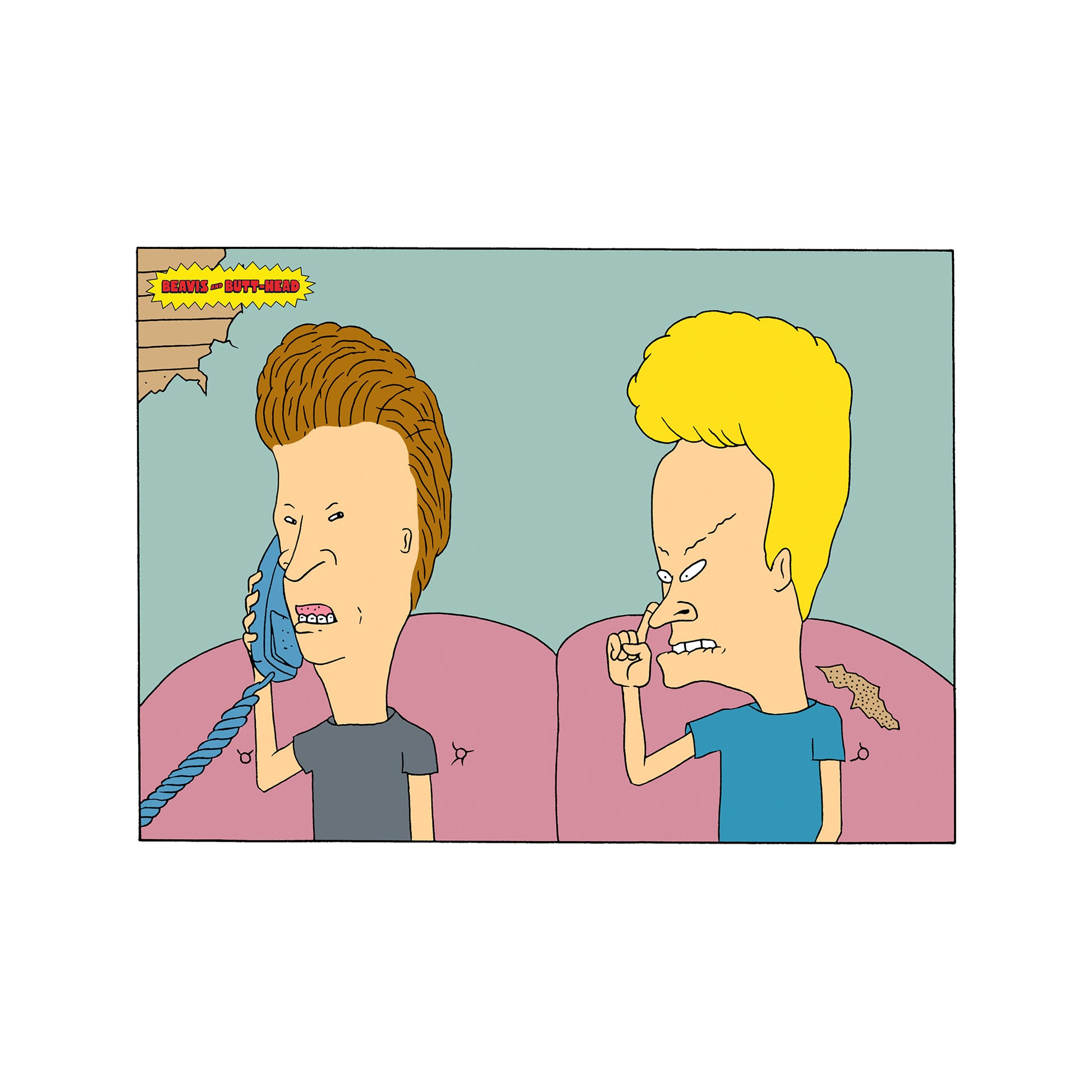 Black - Side - Beavis & Butthead Unisex Adult I´m Like, Busy Hoodie