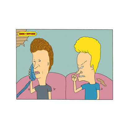 Black - Side - Beavis & Butthead Unisex Adult I´m Like, Busy Hoodie