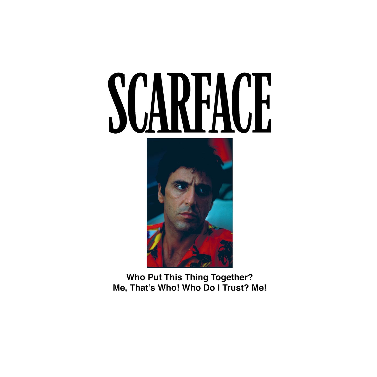 White - Side - Scarface Unisex Adult Tony Montana Hoodie