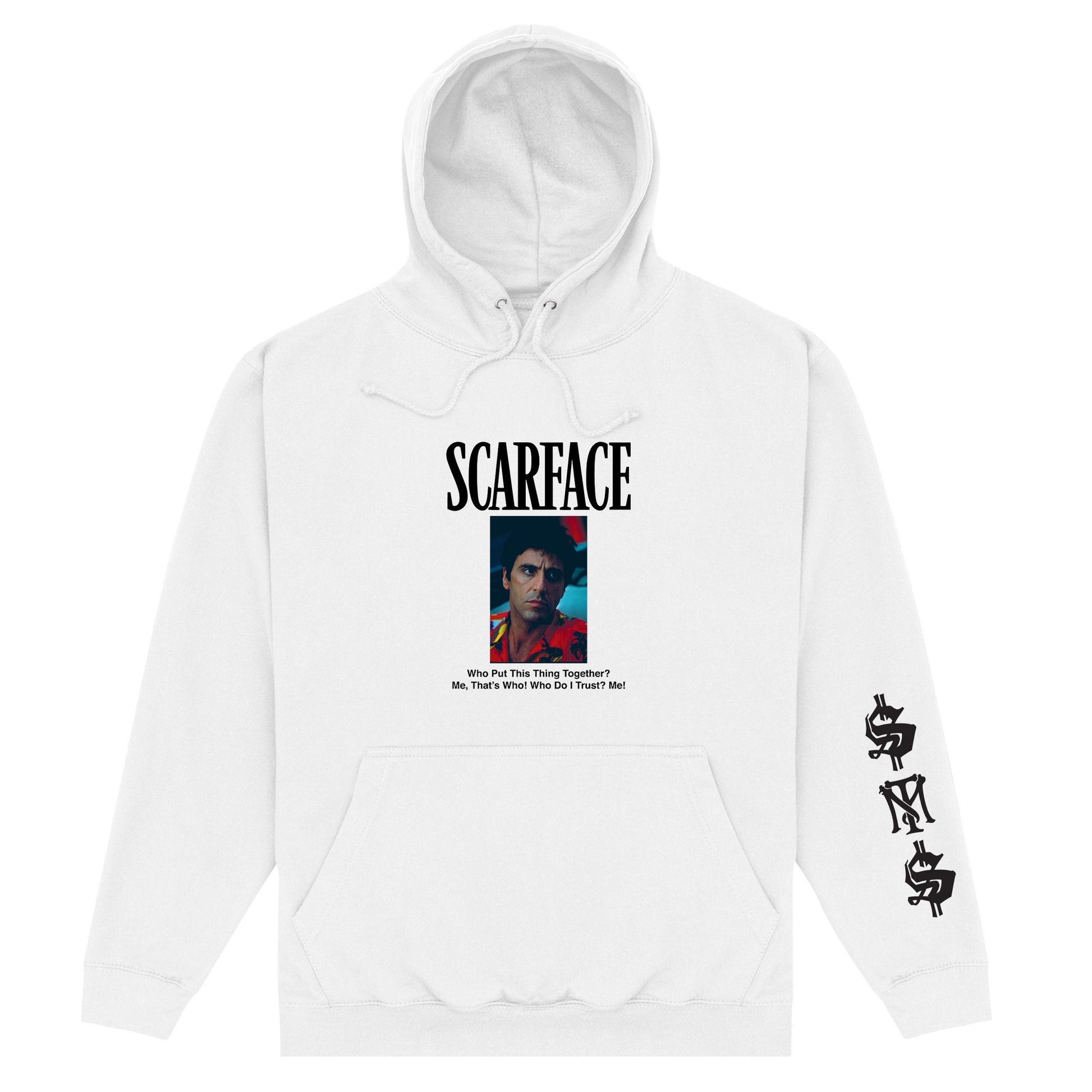 White - Front - Scarface Unisex Adult Tony Montana Hoodie