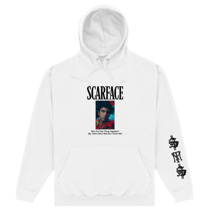 White - Front - Scarface Unisex Adult Tony Montana Hoodie
