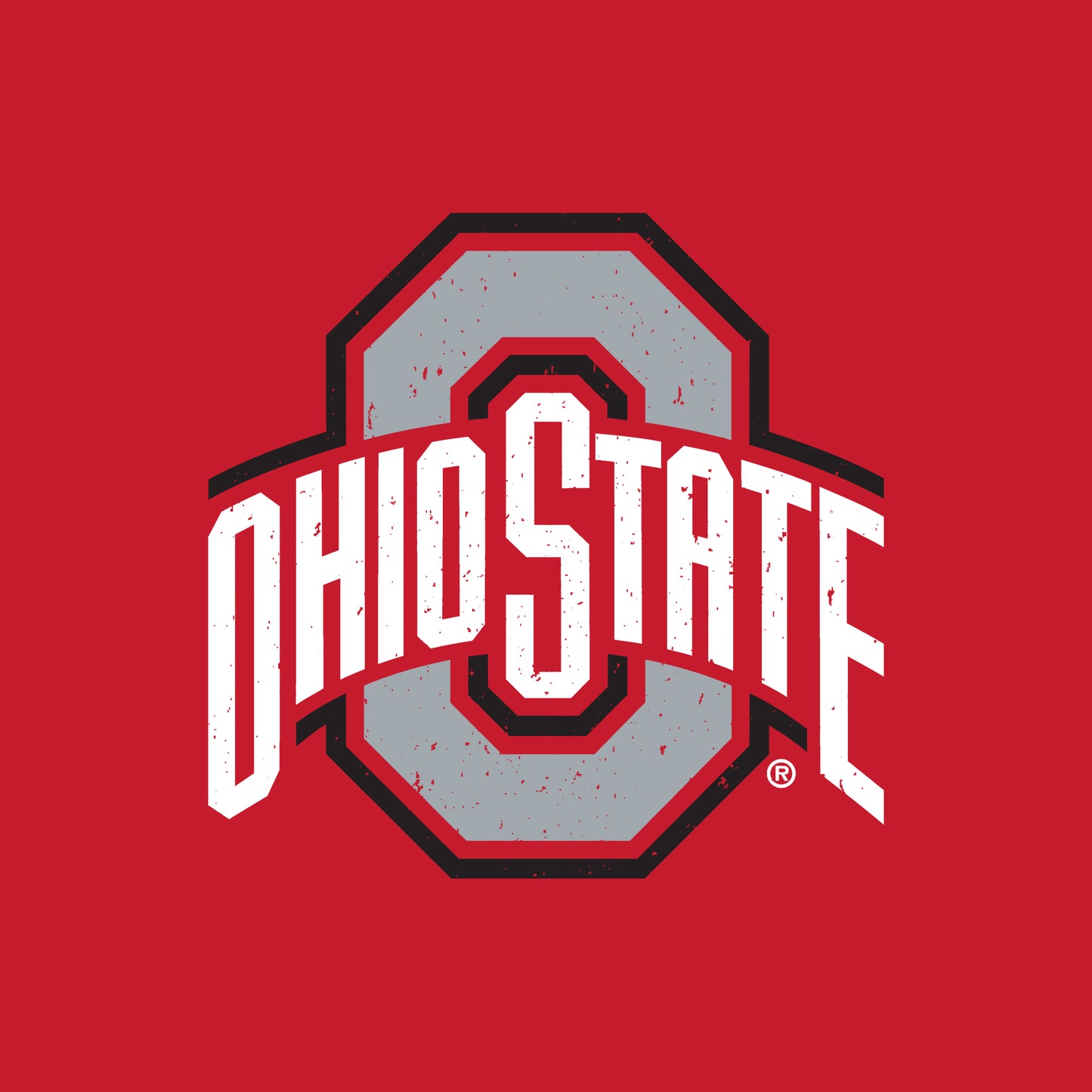 Red - Side - Ohio State University Unisex Adult Logo Hoodie
