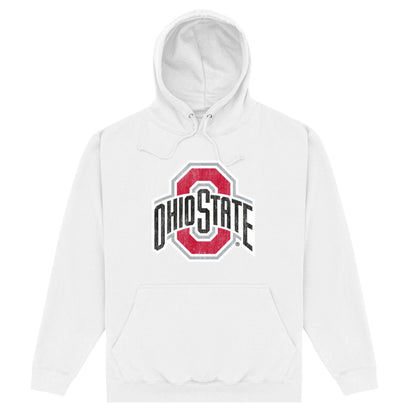 White - Front - Ohio State University Unisex Adult Logo Hoodie
