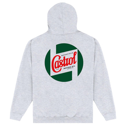 Heather Grey - Back - Castrol Unisex Adult Wakefield Hoodie
