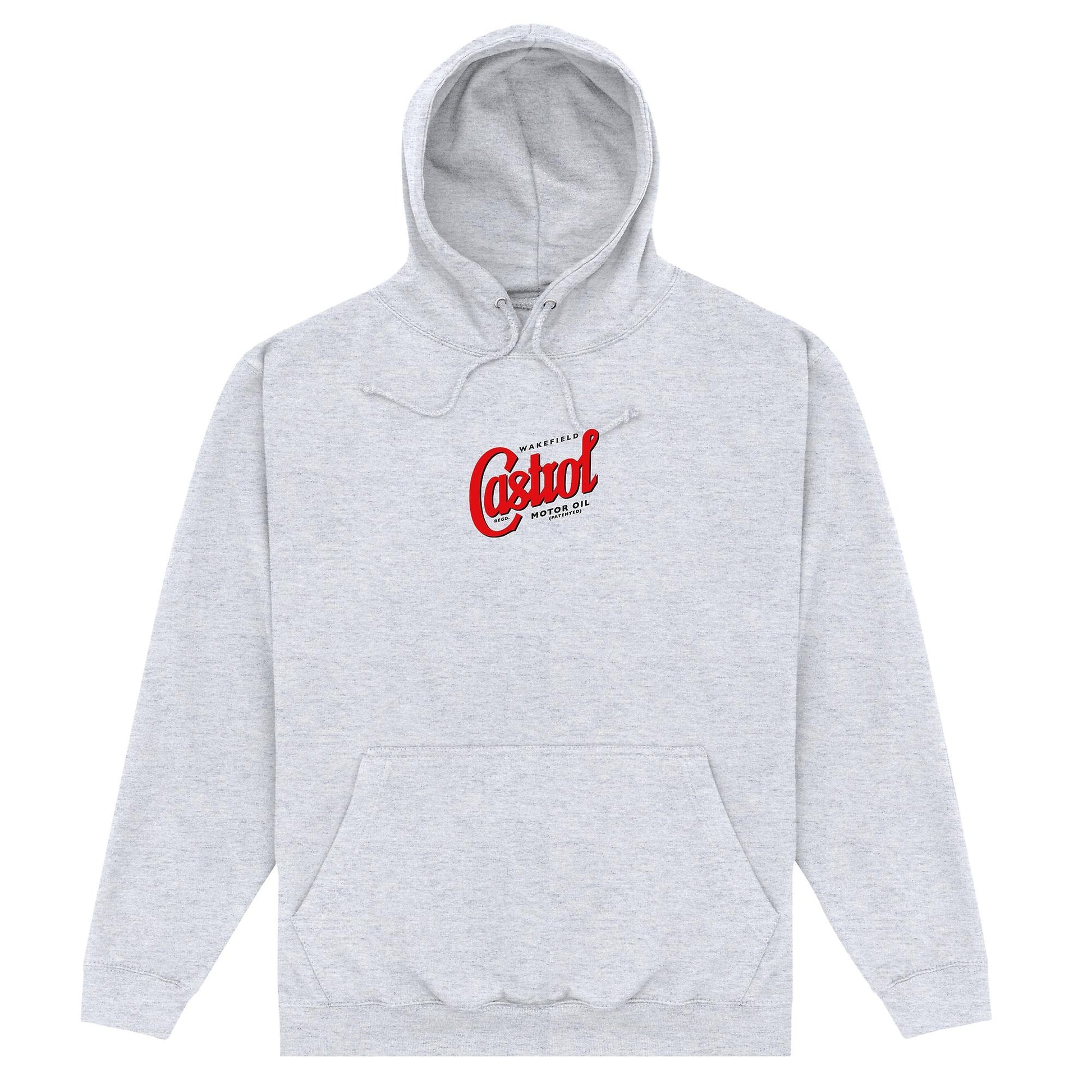 Heather Grey - Front - Castrol Unisex Adult Wakefield Hoodie