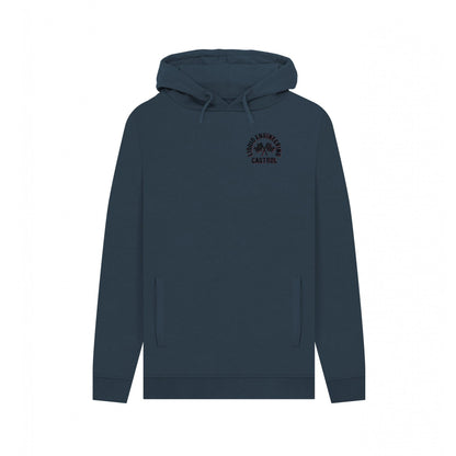 Navy - Front - Castrol Unisex Adult Liquid Engineering Hoodie