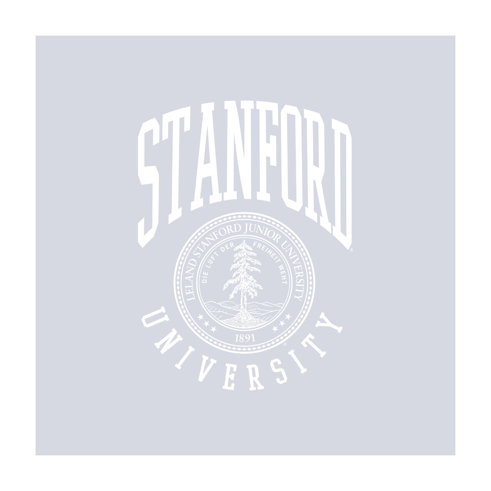 Grey - Side - Stanford University Unisex Adult Crest Sweatshirt