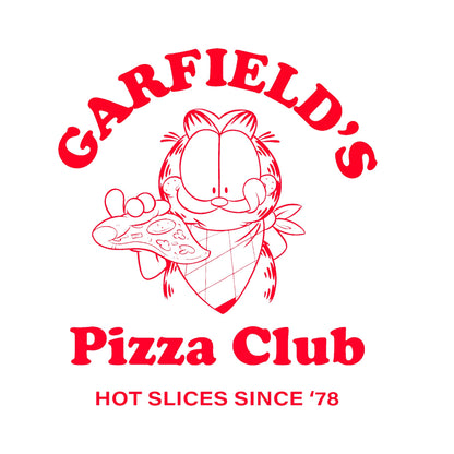 White - Lifestyle - Garfield Unisex Adult Pizza Club 45th Anniversary T-Shirt