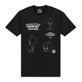 Black - Front - Tweety Unisex Adult Outline 80th T-Shirt