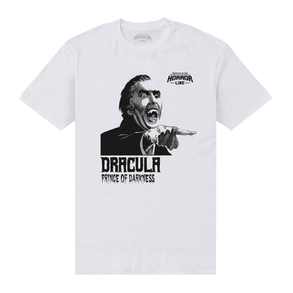 White - Front - Horror Line Unisex Adult Dracula Sucks T-Shirt