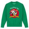 Kelly Green - Front - Looney Tunes Unisex Adult Christmas Sweatshirt