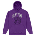 Purple - Front - New York University Unisex Adult Crest Hoodie