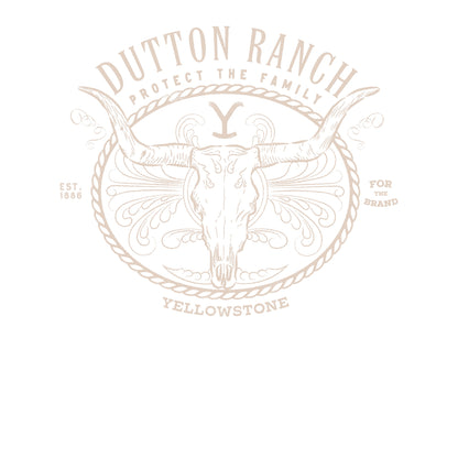 Black - Side - Yellowstone Unisex Adult Dutton Ranch Skull Sweatshirt
