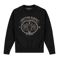Black - Front - Yellowstone Unisex Adult Dutton Ranch Skull Sweatshirt