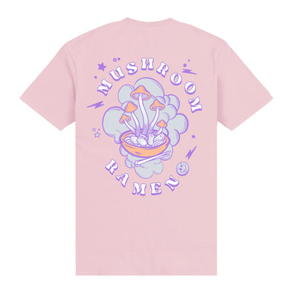 Light Pink - Back - The Original Ramen Company Unisex Adult Mushroom Ramen T-Shirt