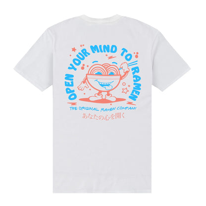 White - Back - TORC Unisex Adult Open Your Mind T-Shirt