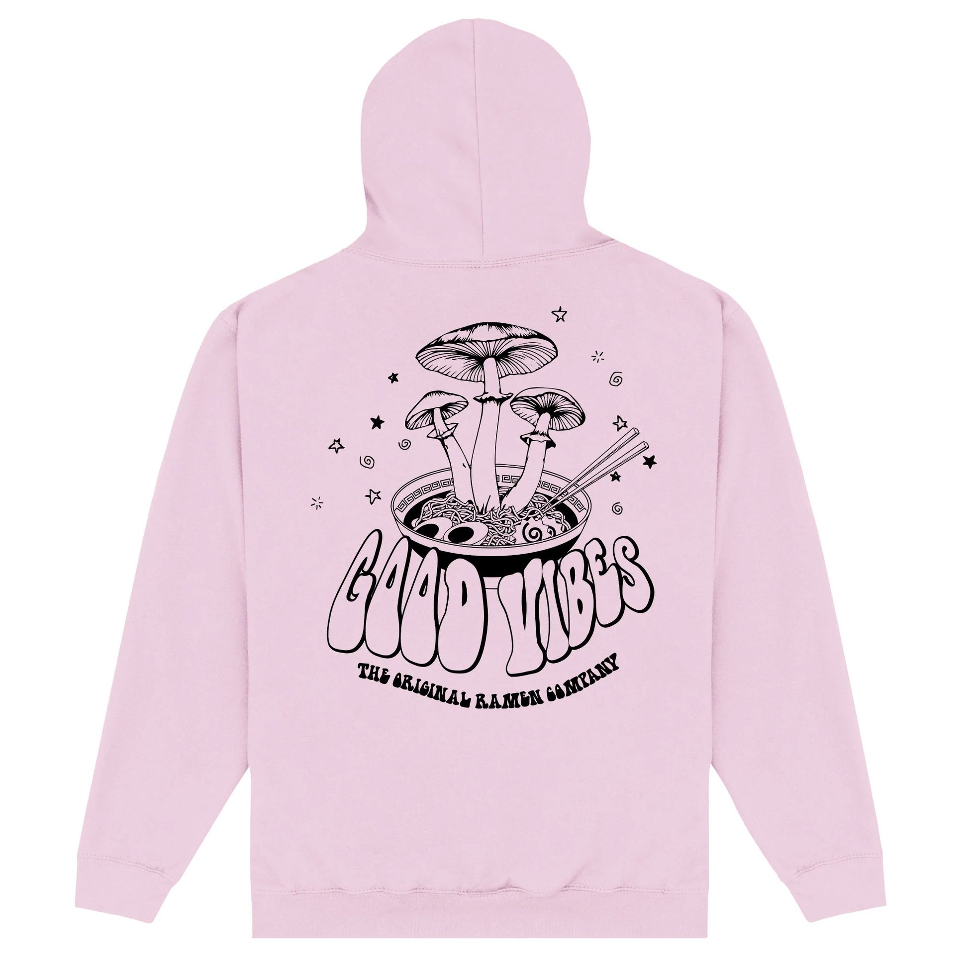 Light Pink - Back - The Original Ramen Company Unisex Adult Vibey Hoodie