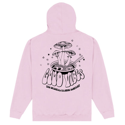 Light Pink - Back - The Original Ramen Company Unisex Adult Vibey Hoodie