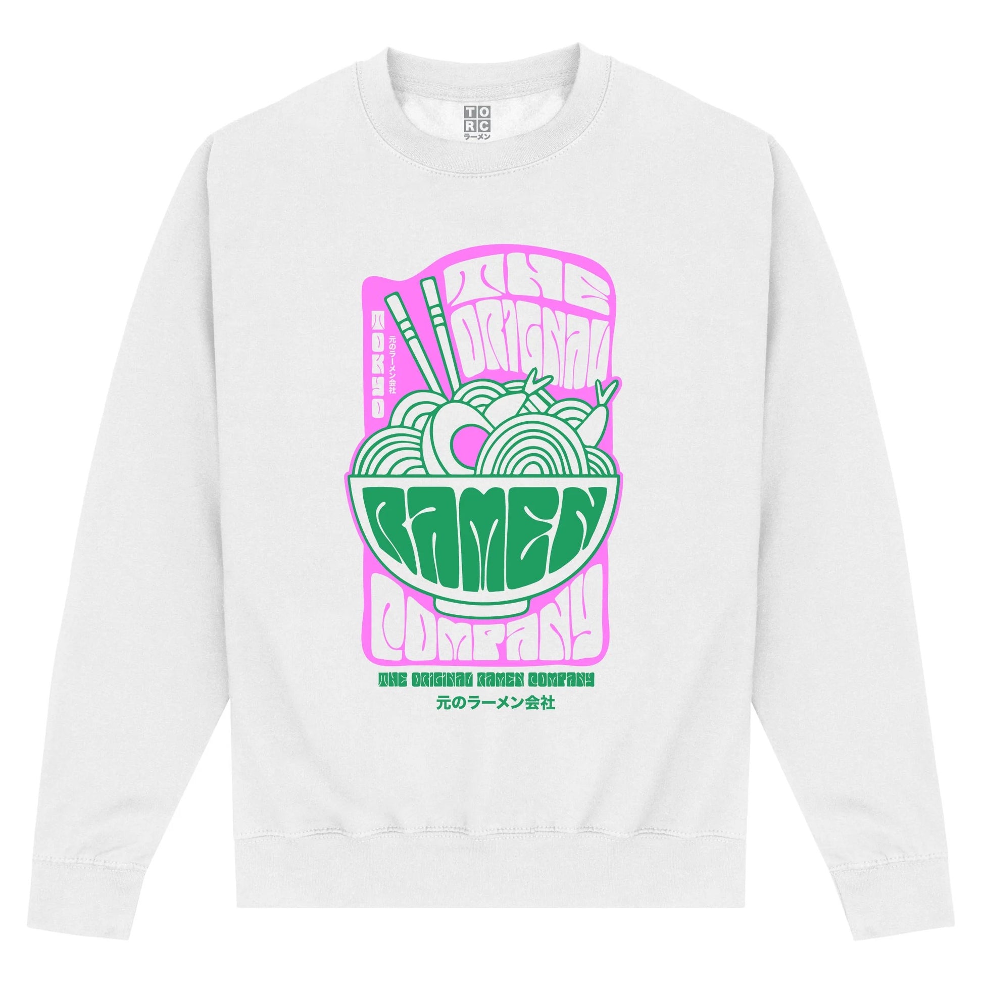 White - Front - TORC Unisex Adult Pop Sweatshirt