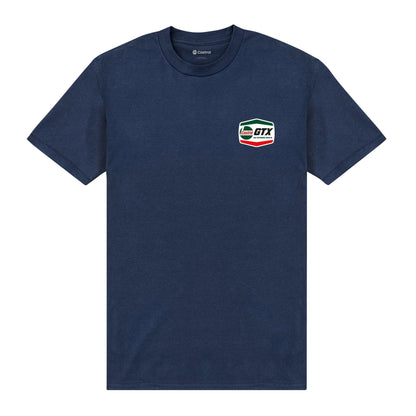 Navy Blue - Front - Castrol Unisex Adult Pocket Print T-Shirt