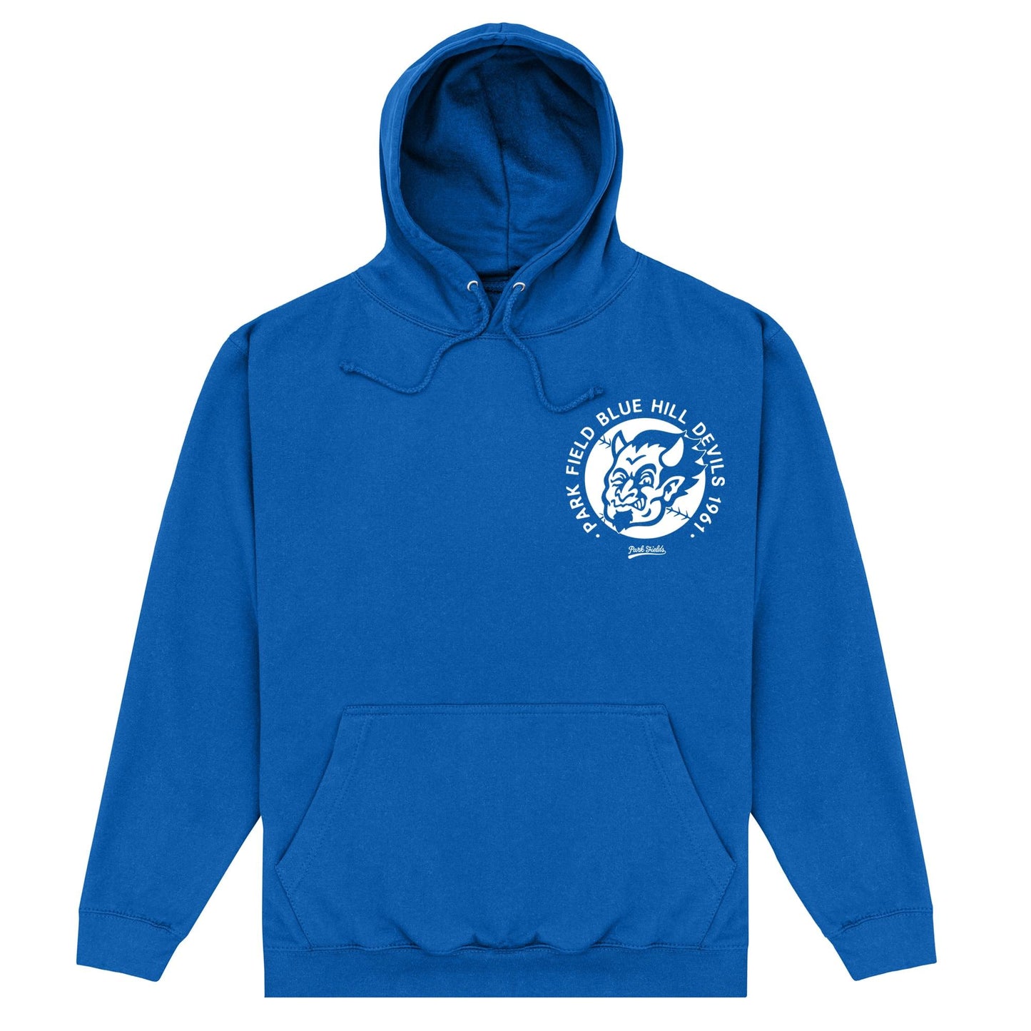 Royal Blue - Front - Blue Devils Unisex Adult Logo Hoodie
