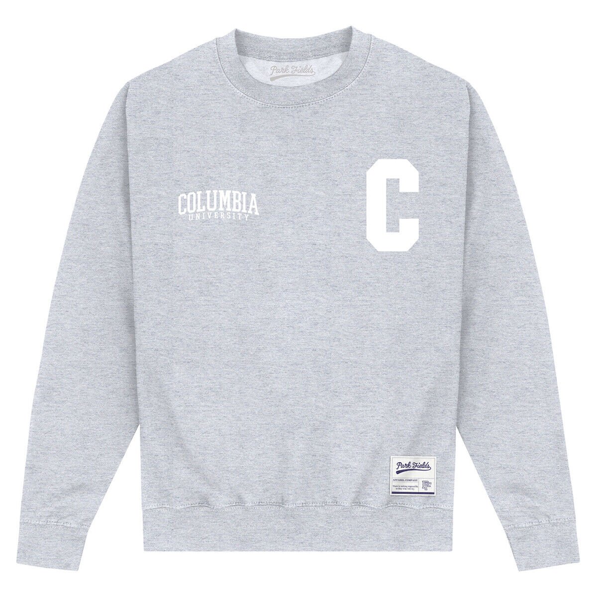 Heather Grey - Front - Columbia University Unisex Adult C Sweatshirt