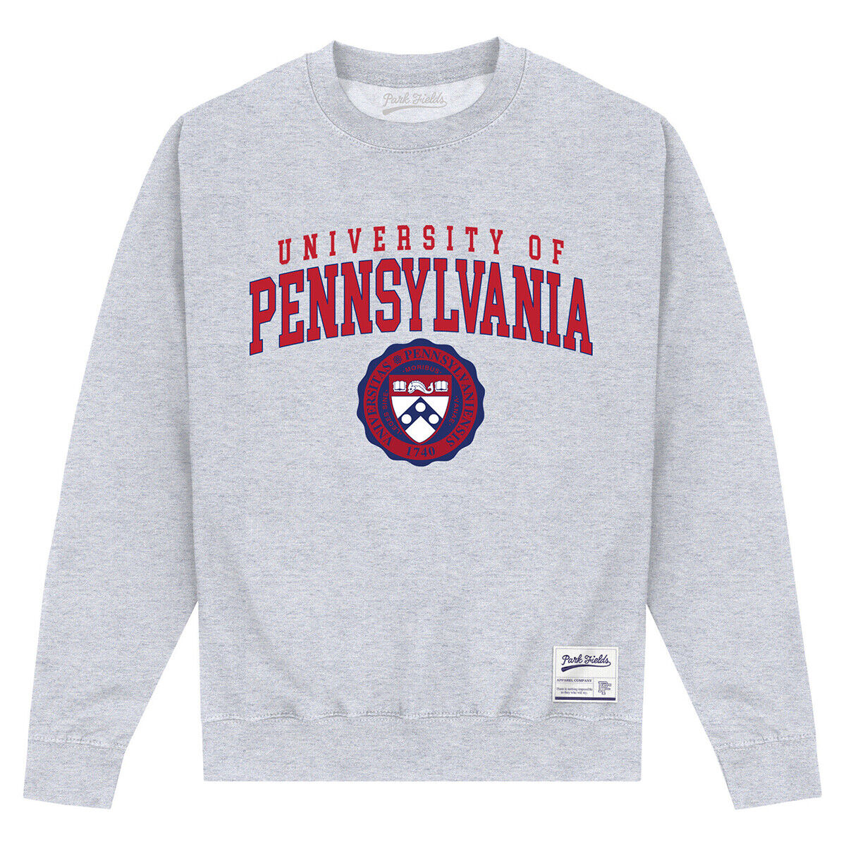 Heather Grey - Front - University Of Pennsylvania Unisex Adult Sweatshirt