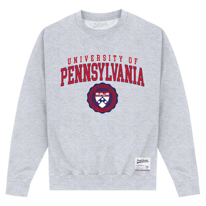 Heather Grey - Front - University Of Pennsylvania Unisex Adult Sweatshirt
