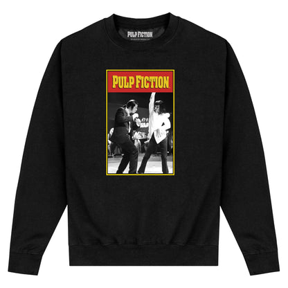 Black - Front - Pulp Fiction Unisex Adult Dance Portrait Sweatshirt