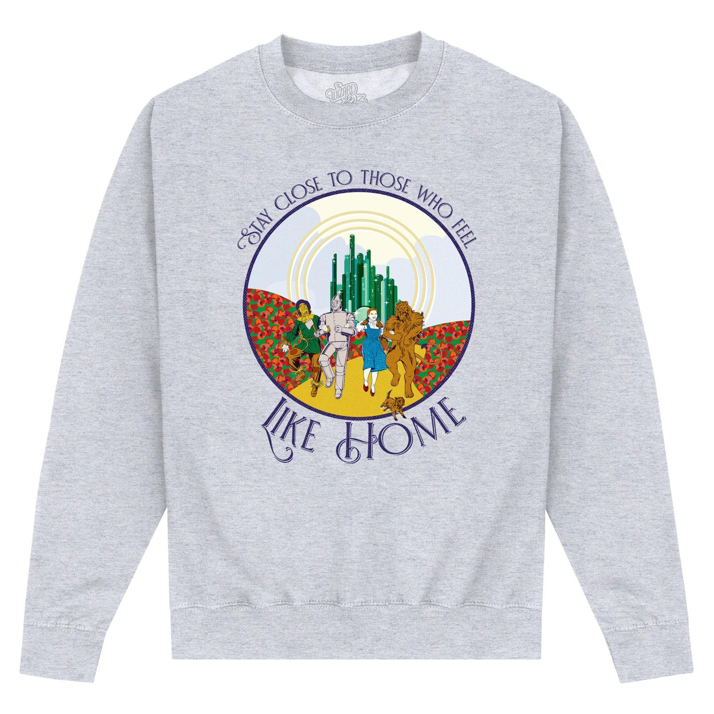 Grey - Front - The Wizard Of Oz Unisex Adult Like Home Sweatshirt