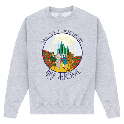 Grey - Front - The Wizard Of Oz Unisex Adult Like Home Sweatshirt